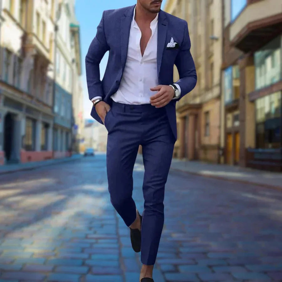 Maßgeschneiderter Herrenanzug Slim Fit Zweiteiler Hochzeit - BerlinGlamour