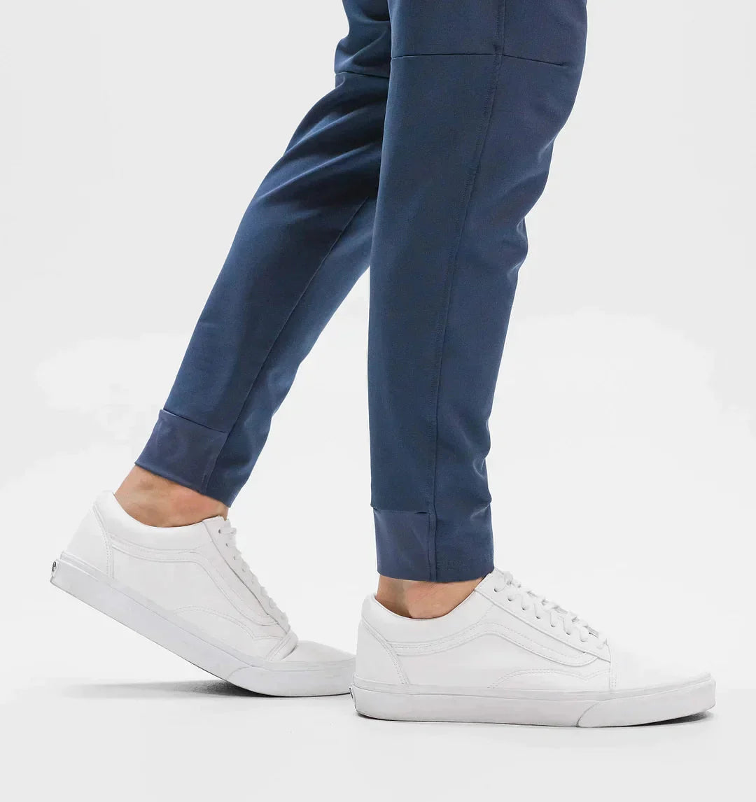 Herrenhosen - Kordelzug - Elastische Taille - Stretchhosen - Slim Fit Jogger-Chaps Herrenmode