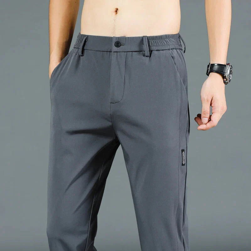 Herrenhosen – elastischer Bund – schmale Passform – Freizeithosen – Stretchhosen-Chaps Herrenmode