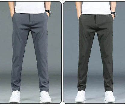 Herrenhosen – elastischer Bund – schmale Passform – Freizeithosen – Stretchhosen-Chaps Herrenmode