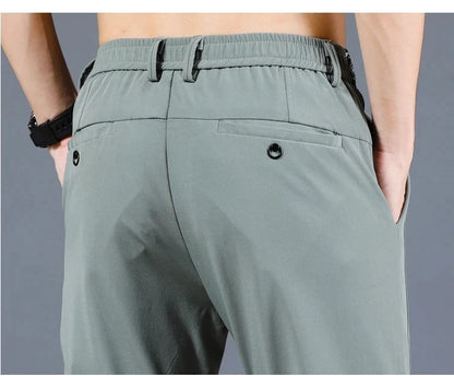 Herrenhosen – elastischer Bund – schmale Passform – Freizeithosen – Stretchhosen-Chaps Herrenmode