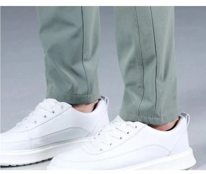 Herrenhosen – elastischer Bund – schmale Passform – Freizeithosen – Stretchhosen-Chaps Herrenmode