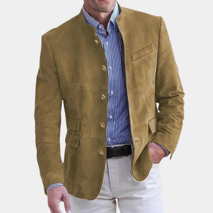 Herren Blazer Jacke Einreihig Business Style - BerlinGlamour