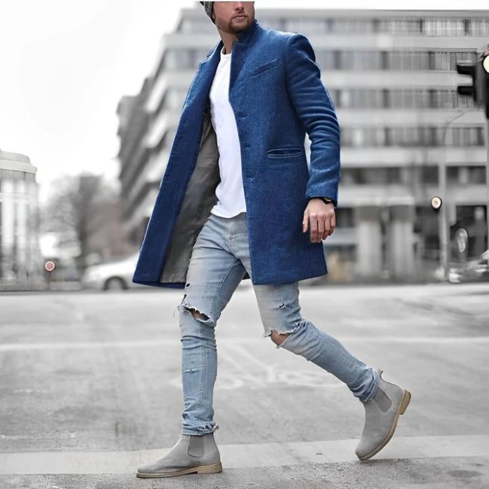 Herren Trenchcoat Jacke Stilvoll Herbst - BerlinGlamour