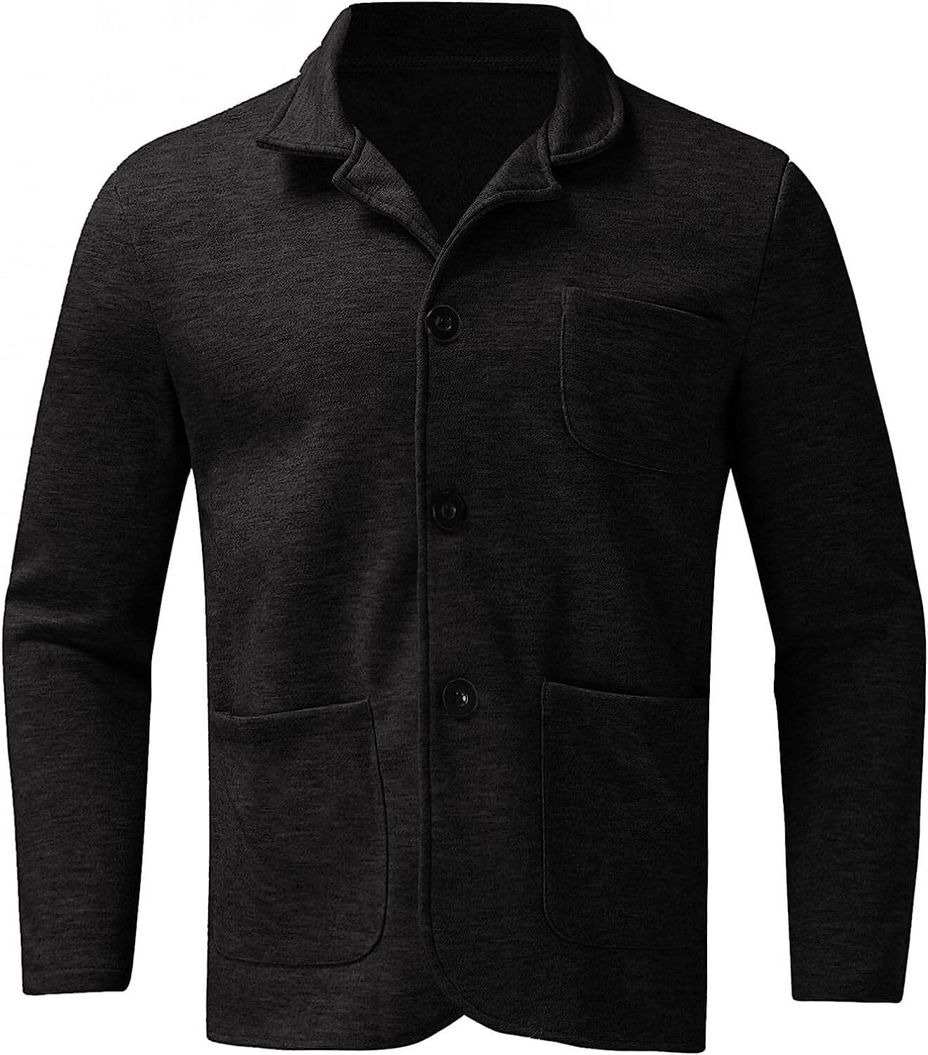 Herren Sommerjacke Einreiher Freizeitjacke mit Taschen - BerlinGlamour