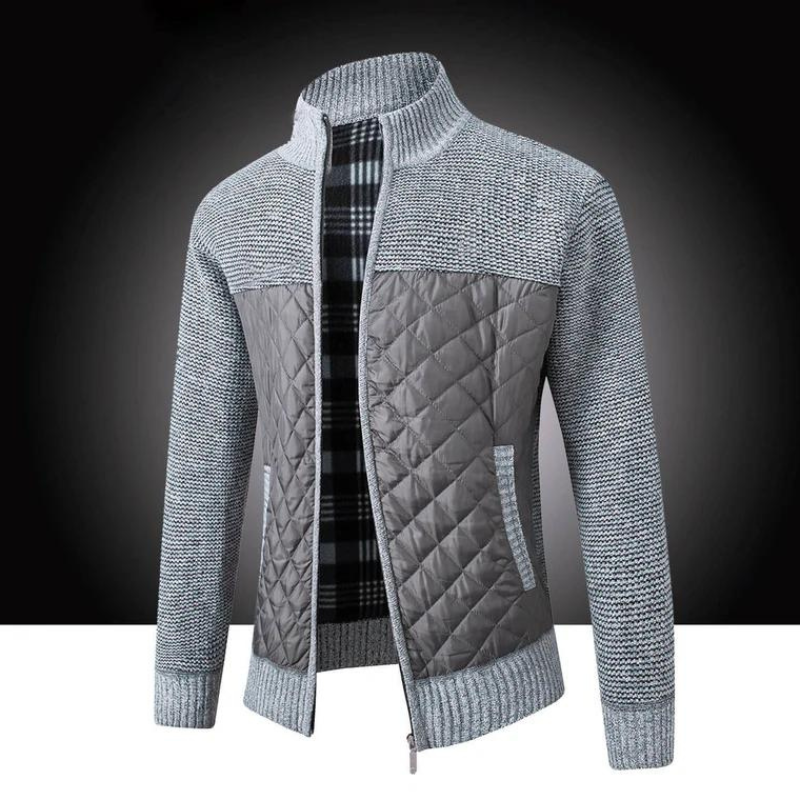Herren Steppjacke Leicht Reißverschluss Herbstjacke - BerlinGlamour