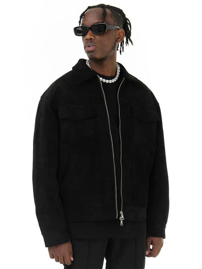 Herrenjacke – Taschen – Reißverschluss – Cargo-Jacke – Herbstjacke-Chaps Herrenmode