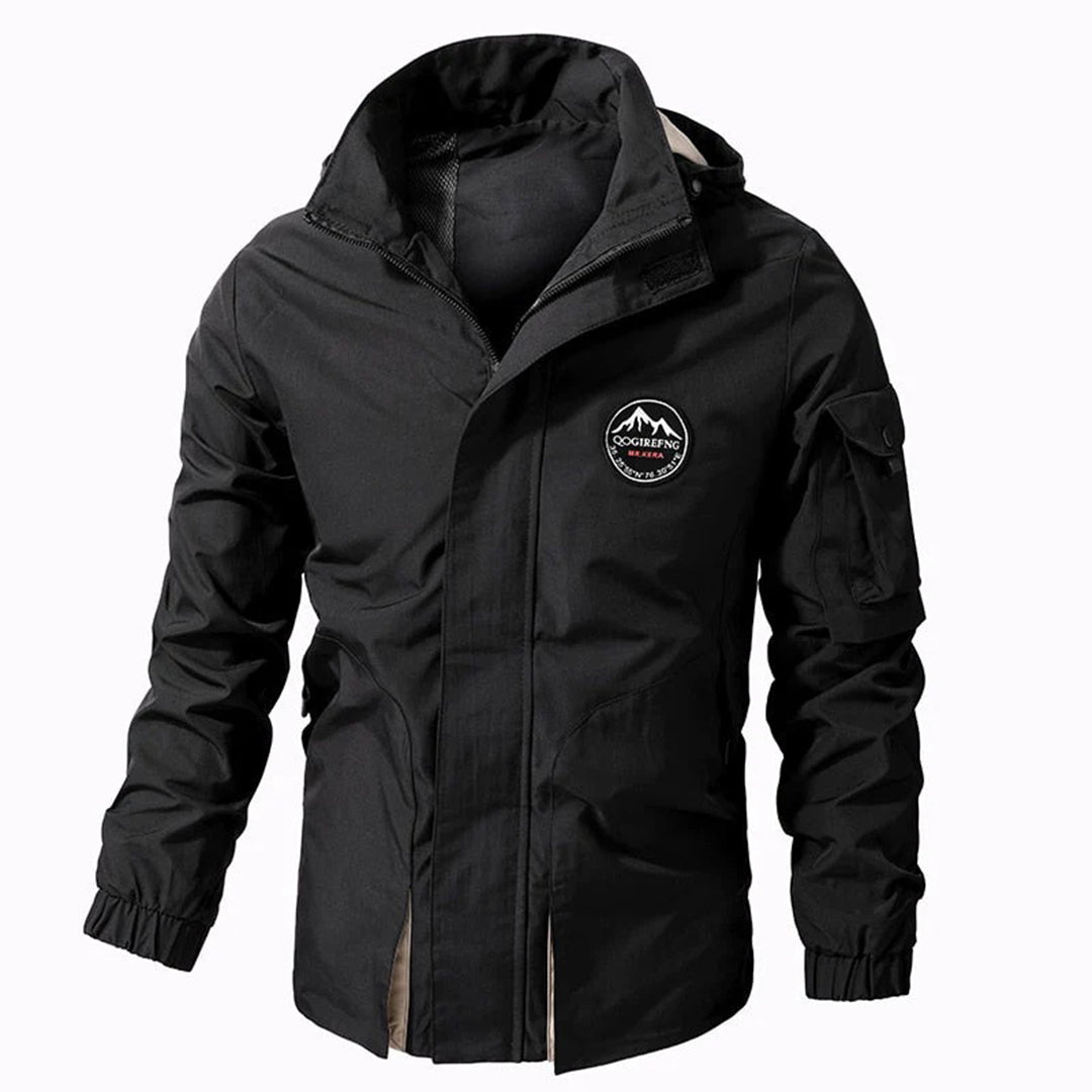 Herren Outdoorjacke Wasserdicht mit Kapuze Winddicht - BerlinGlamour