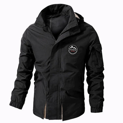 Herren Outdoorjacke Wasserdicht mit Kapuze Winddicht - BerlinGlamour