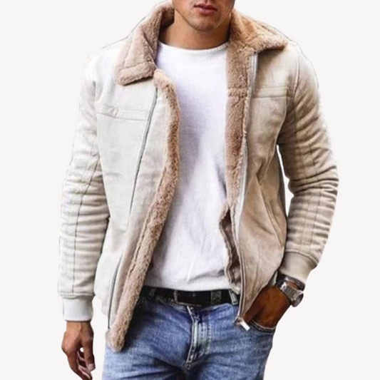 Herrenjacke aus Kunstlammfell | Loravelle 0