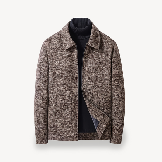 Herrenjacke aus gewebter Wollmischung | Loravelle 0