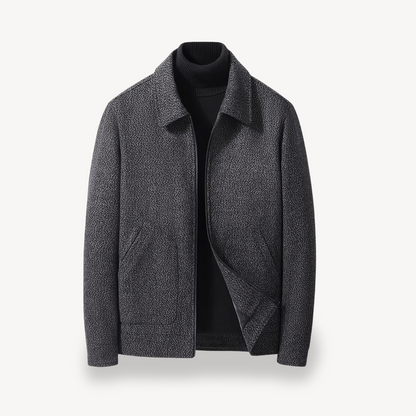 Herrenjacke aus gewebter Wollmischung | Loravelle 1