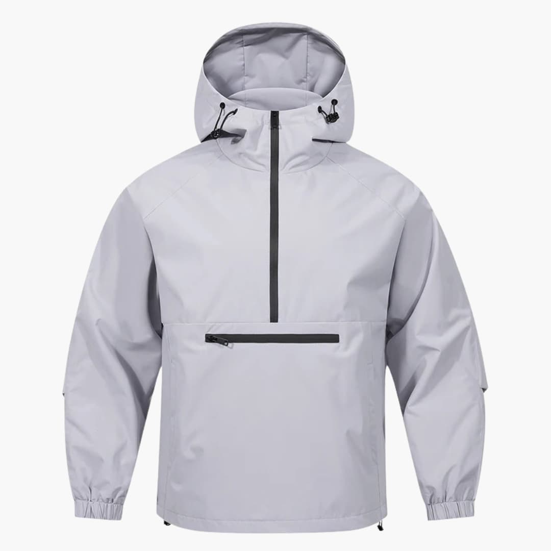 Herrenjacke mit Kapuze Frontreißverschluss und langen Ärmeln 4
