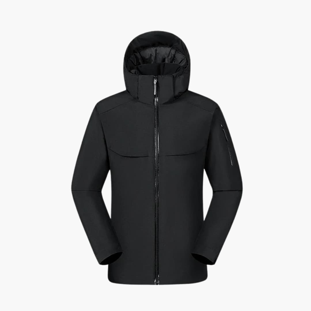 Herrenjacke mit Kapuze Seitentaschen 0