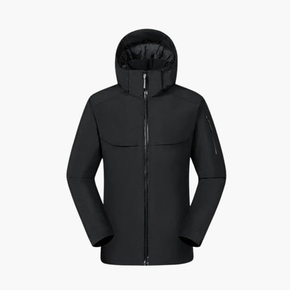 Herrenjacke mit Kapuze Seitentaschen 0