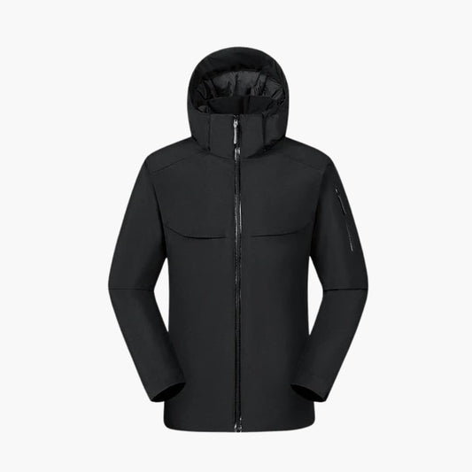 Herrenjacke mit Kapuze Seitentaschen 0