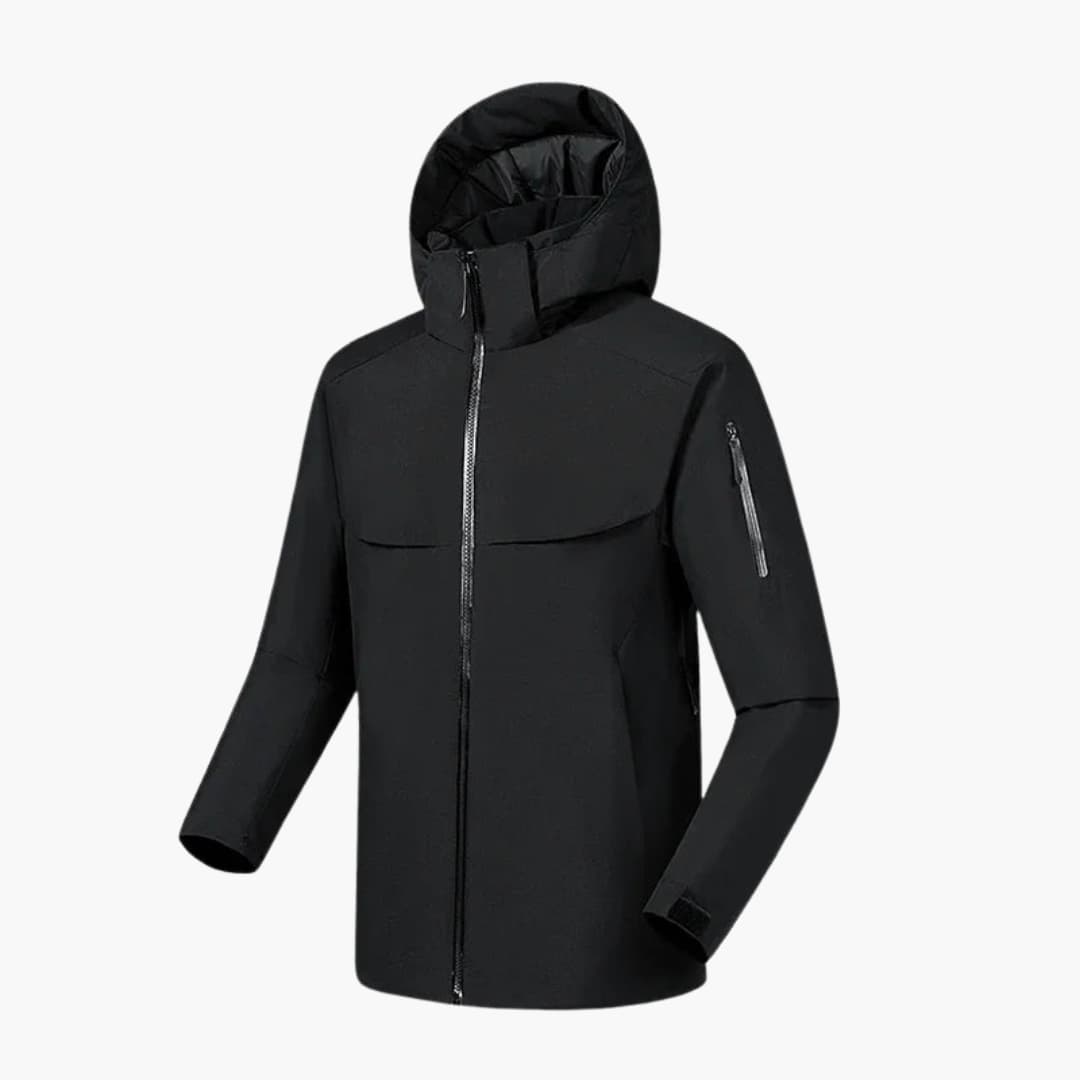 Herrenjacke mit Kapuze Seitentaschen 1