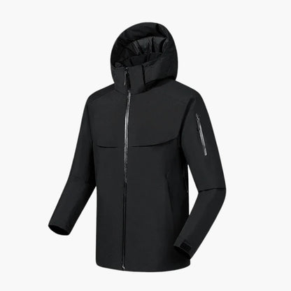 Herrenjacke mit Kapuze Seitentaschen 1