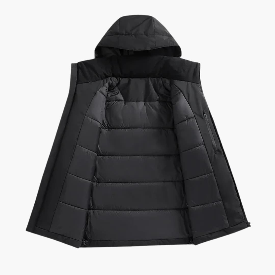Herrenjacke mit Kapuze Seitentaschen 2