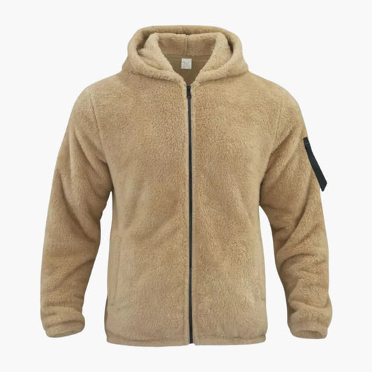 Herrenjacke mit Kapuze und Reißverschluss 0