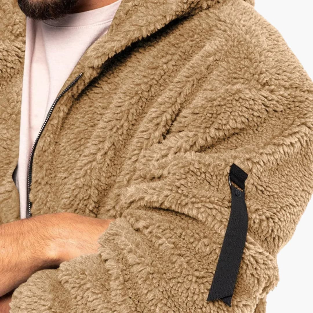 Herrenjacke mit Kapuze und Reißverschluss 3