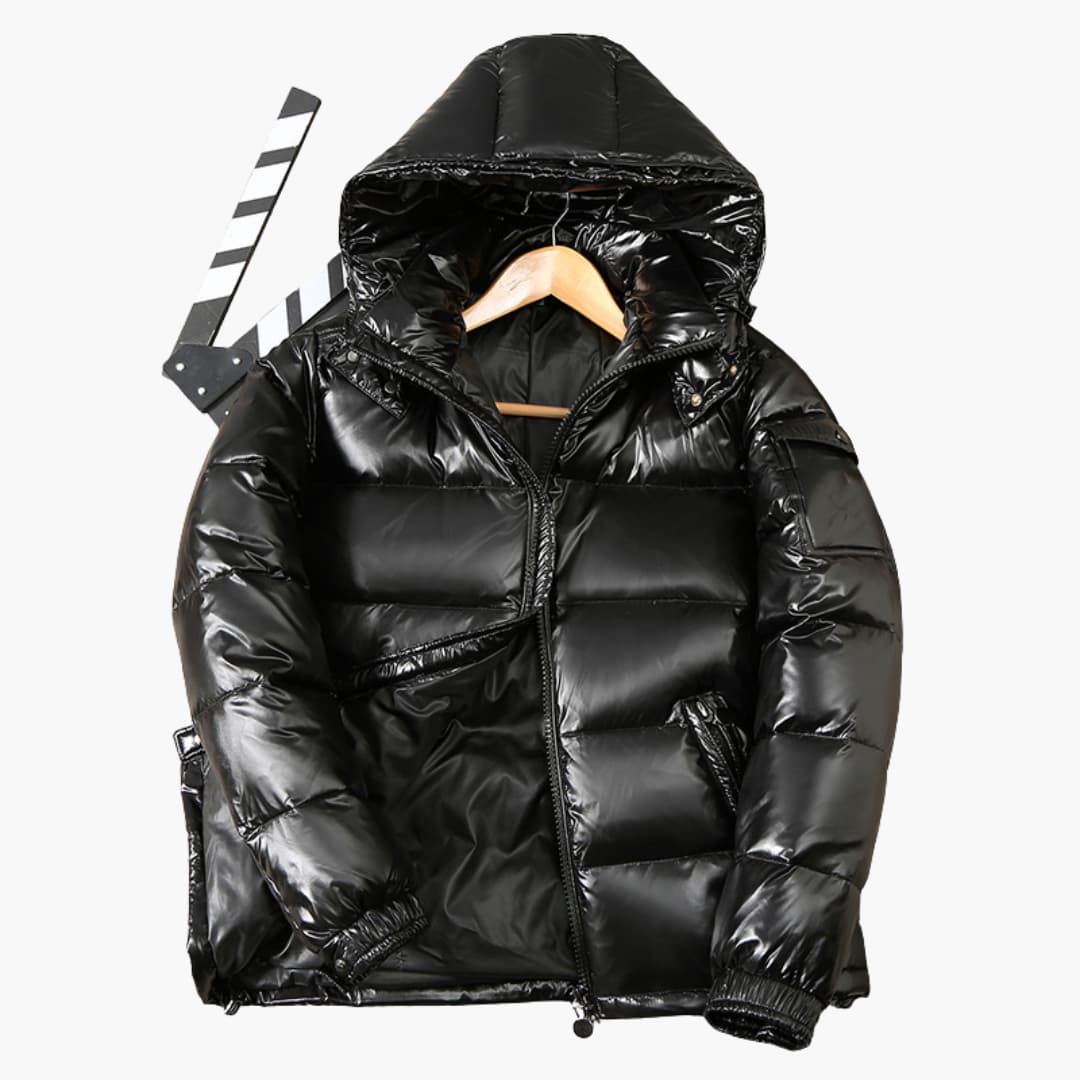 Herrenjacke mit Reißverschluss und Kapuze 0