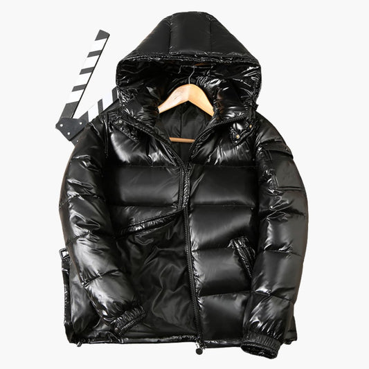 Herrenjacke mit Reißverschluss und Kapuze 0