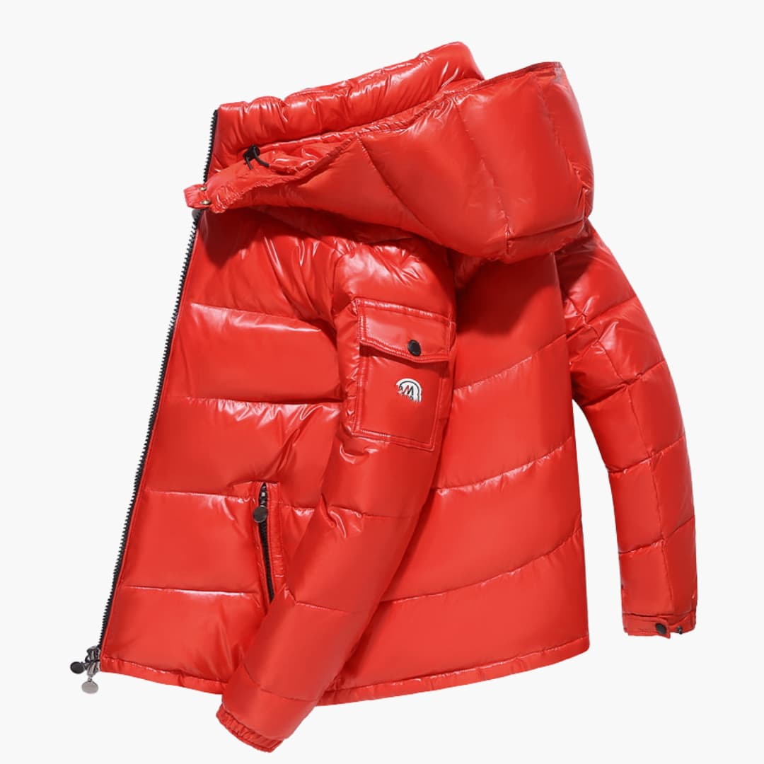 Herrenjacke mit Reißverschluss und Kapuze 1