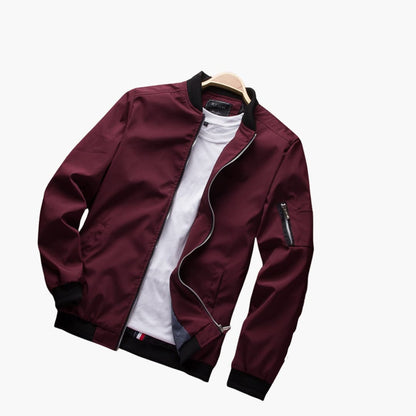 Herrenjacke mit Reißverschluss und Rippenbündchen 6