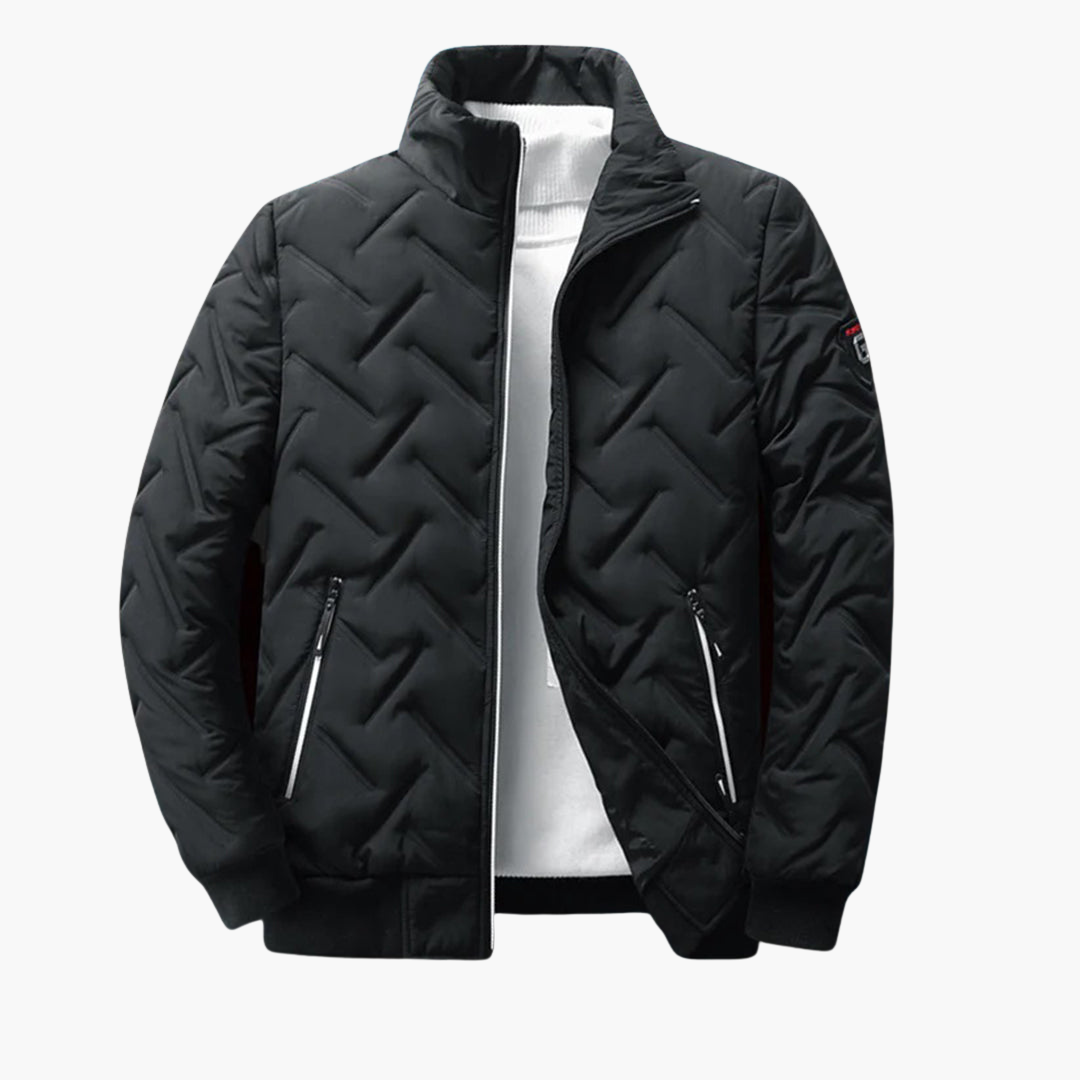 Herrenjacke mit Reißverschluss und Seitentaschen 0