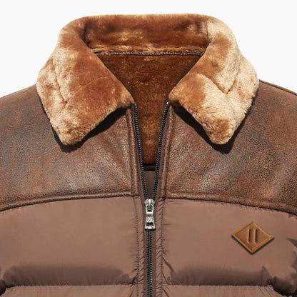 Herrenjacke mit Reißverschluss und gesteppter Oberfläche 2