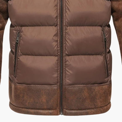 Herrenjacke mit Reißverschluss und gesteppter Oberfläche 3