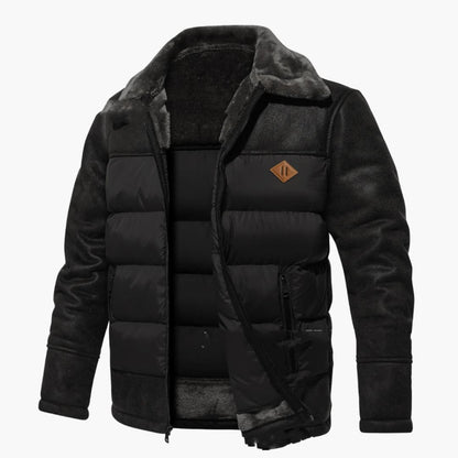 Herrenjacke mit Reißverschluss und gesteppter Oberfläche 5