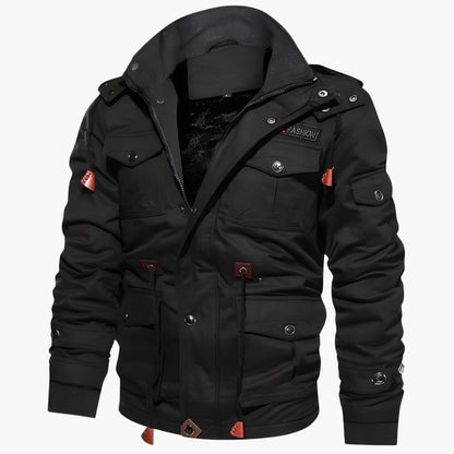 Herrenjacke mit Stehkragen und mehreren Taschen 7