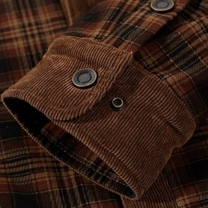Herrenjacke mit kariertem Fleecefutter | Loravelle 5