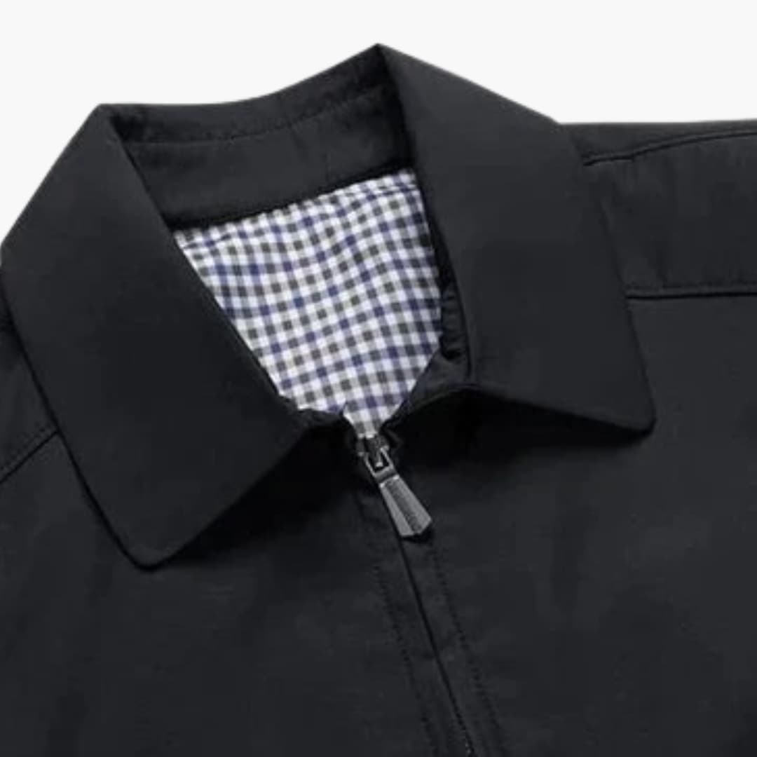Herrenjacke mit vollständigem Reißverschluss und Stehkragen 1