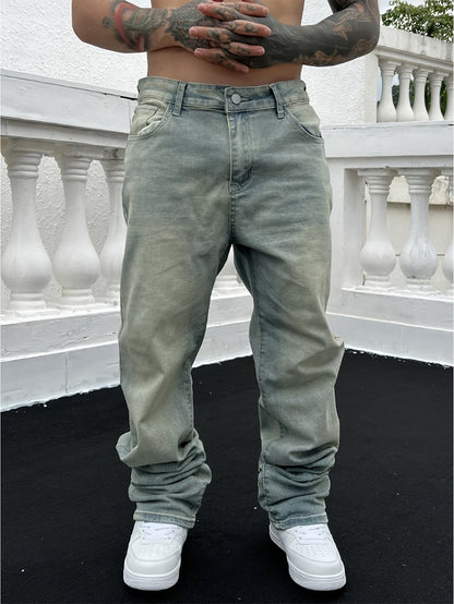 Herren Jeans Loose Fit Baggy Gewaschen - BerlinGlamour
