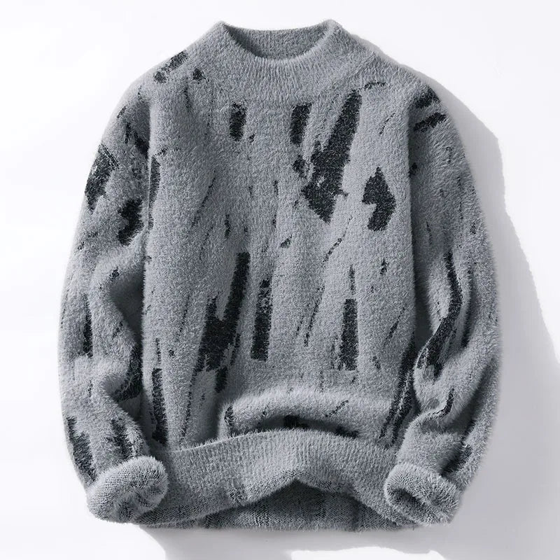 Herren Pullover Warm Flauschig Strick - BerlinGlamour