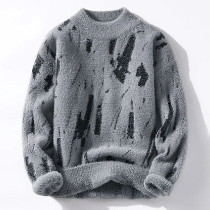 Herren Pullover Warm Flauschig Strick - BerlinGlamour