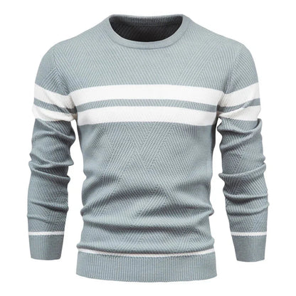 Herrenpullover Rundhals Strickpullover Bequem - BerlinGlamour