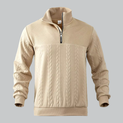 Herrenpullover mit halbem Reißverschluss 3