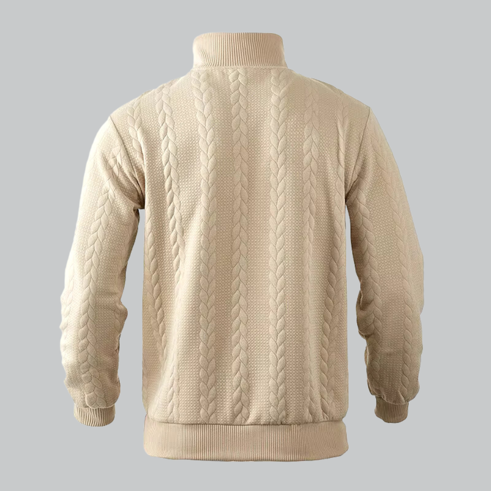Herrenpullover mit halbem Reißverschluss 4