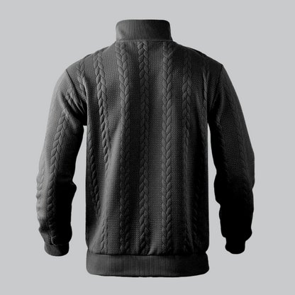Herrenpullover mit halbem Reißverschluss 7
