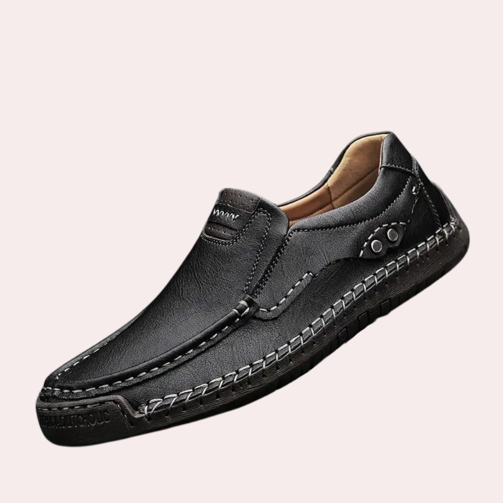 Leder Slipper Herren Freizeitschuhe Bequem - BerlinGlamour