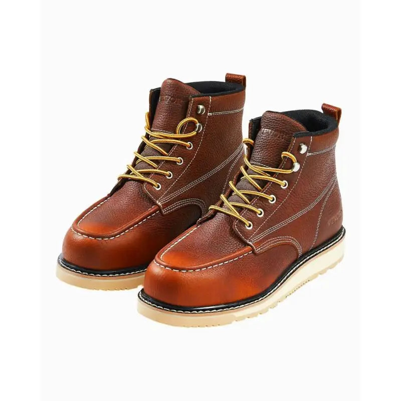 Herrenstiefel Braun Schnürstiefel Lederschuhe - BerlinGlamour