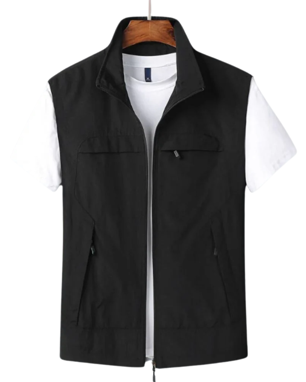 Ärmellose Herrenweste Leichtgewicht Zip-Up - BerlinGlamour