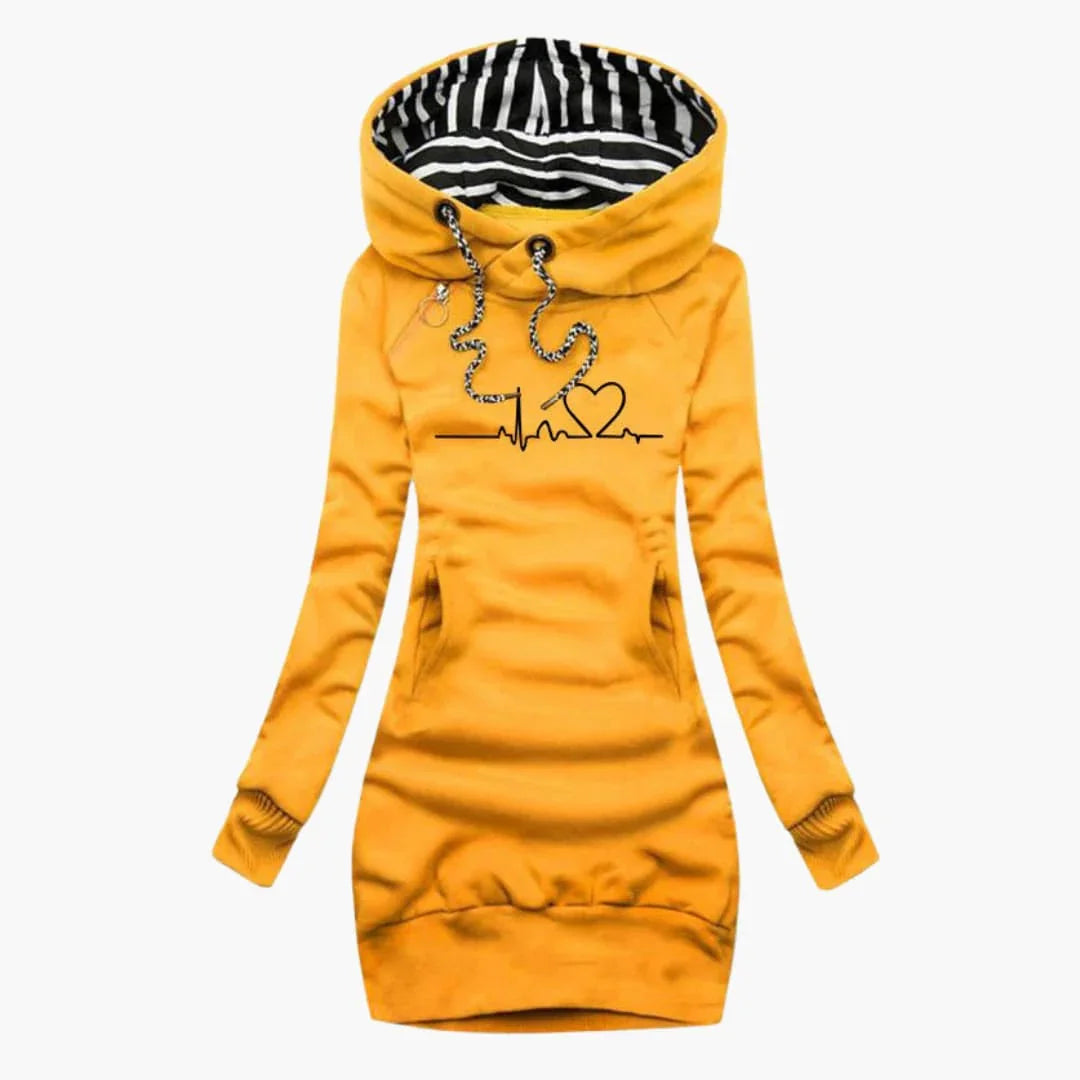 Herzmotiv Hoodie für Damen 0