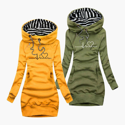 Herzmotiv Hoodie für Damen 1