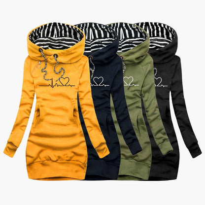 Herzmotiv Hoodie für Damen 2