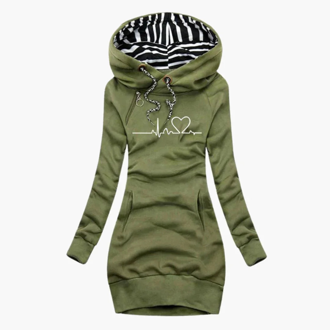 Herzmotiv Hoodie für Damen 3